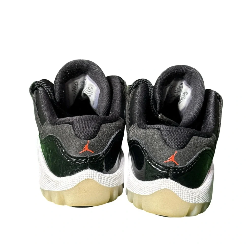 Nike‎ Air Jordan 11 Retro Low 72-10 Black White 505836-001 Toddler Size 5C